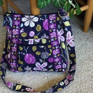 Vera Bradley Purple Floral Nightingale Bag